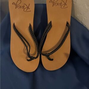 Roxy Brown and Black Sandals - Costas II flip-flops